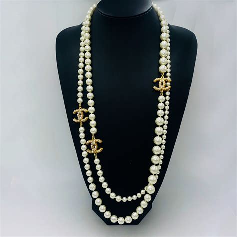 chanel like necklace|authentic chanel necklace for sale.